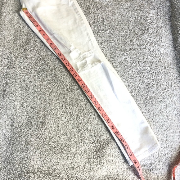 JOE’S JEANS WHITE DISTRESSED DENIM SIZE 25 - Picture 5 of 8